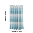 thumbnail image 3 of Meitianfacai Rideau de Douche Tissé avec 12 Crochets à Double Face pour Salle de Bain, Tissu Polyester Robuste, Rideau de Douche (Bleu), 3 of 6