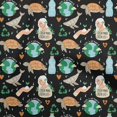 thumbnail image 1 of oneOone Rayon Black Fabric Earth Sewing Craft Projects Fabric Prints By Yard 56 Inch Wide, 1 of 4