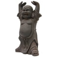 thumbnail image 3 of Hi-Line Gift Ltd Fibre d'Argile Buddha avec Statue Mains Levées, 3 of 3