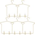 thumbnail image 1 of Miangastore 5 Sets Doll Clothes Hangers Dress Clothes Hanging Rack With Clip Tiny House Accessories, 1 of 9