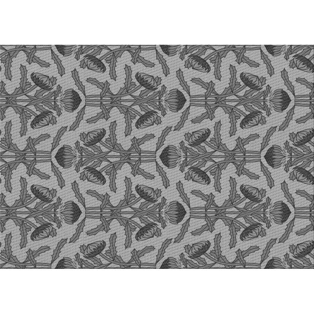 Ahgly Tapis Rectangulaire Lavable en Machine Intérieur Transitionnel Gris Foncé, 2 Pieds x 3 Pieds