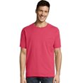 thumbnail image 1 of Hanes Mens ComfortWash Garment Dyed Short Sleeve Pocket Tee, M, Crimson Fall, 1 of 5