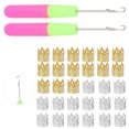 thumbnail image 1 of Domqga Ensemble d'Outils pour Dreadlocks Anneaux à Cheveux pour Dreadlocks Crochet à Loquet Accessoires de Décoration pour Cheveux au Crochet, Ensemble de Crochets pour Dreadlocks au Crochet, 1 of 8