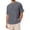 Grey, variant on 2025 Men's Linen Solid Color Black Shirt Short Sleeve Crew Vintage T-Shirts Neck Beach Top Vintage Workout Shirts for Men T Shirt for Men