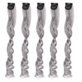 thumbnail image 2 of Hair Extension Synthetic, 5pcs Hair Extension Colorful Curling   For Party For Prom Purple,Greyish Green,Grapefruit Pink,Gray, 2 of 8