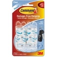 thumbnail image 1 of Command Mini Decorating Clips, Clear, 6 Hooks, 8 Adhesive Strips, 1 of 3