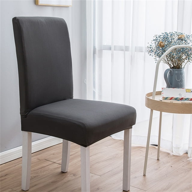 Daily Violete Solid Color Brushed High Elastic Chair Cover Soft And Comfortable Chair Seat Cover -proof And Dirt- Chair Slipcover Suitable For Dining Chair