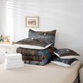 thumbnail image 5 of YST Lake House 7-Piece Comforter Set, Twin Size, Vintage Wooden Theme, Polyester, 5 of 5