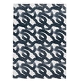 thumbnail image 1 of Motif Printed Faux Rabbit Sketch Black & White 8 ft. x 10 ft. Area Rug, 1 of 6