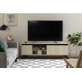 thumbnail image 3 of South Shore Flam TV Stand with Doors for TV up to 60", in Bleached Oak, 3 of 15