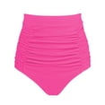 thumbnail image 1 of RELLECIGA Women's High Waisted Ruched Bikini Bottom, 1 of 6