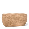 thumbnail image 1 of Oval Terracotta Colored Ridged Planter, 1 of 4