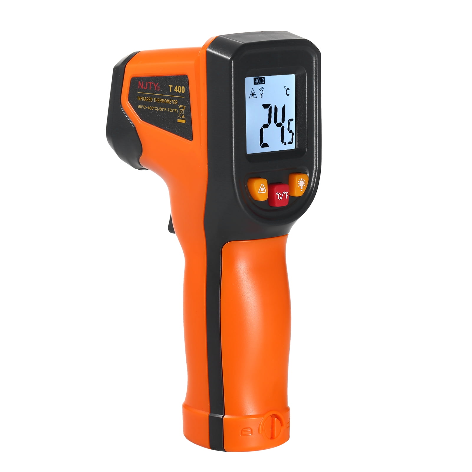 NJTY Infrared Thermometer Non-Contact Digital Temperature Gun -50°C~400°C (-58°F~752°F) IR Thermometer for Industrial, Kitchen Cooking,