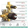 thumbnail image 2 of SR SUN RISE Shower Faucet - 12 Inch Multifunctional High Pressure Shower Head System with Handheld Shower Head Fixtures - Valve Included - Oil Rubbed Bronze, 2 of 5
