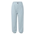 thumbnail image 3 of WILLBEST Womens Jeans Women's Solid Color Zipper Slacks with Angled Pockets Women Cargo Work Pants, 3 of 5