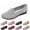 Grey, variant on longantii Orthopedic Shoes for Women Arch Support Slip on Non Slip Nurse Shoes Wide Mesh Stretch Business Casual Shoes Soft 2026 Foam Shoes Black