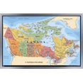 thumbnail image 1 of Map - Canada Wall Poster, 22.375" x 34" Framed, 1 of 4