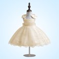 thumbnail image 2 of QIPOPIQ Robe de Fête de Vacances Grande/petite Fille Fleur Dentelle Ligne A Mariage Fête Robes Enfants Concours Anniversaire Robe Formelle Liquidation, 2 of 4