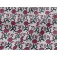 thumbnail image 4 of oneOone Viscose Jersey Fabric Leaves & Floral Block Print Fabric BTY 60 Inch Wide, 4 of 4