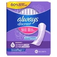 thumbnail image 3 of Always Discreet Adult Incontinence Pads for Women, Extra Heavy Absorbency, Long Length, Postpartum Pads, 3 of 20