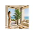 thumbnail image 2 of 160cm Realistic Artificial Palm Tree – 15 Leaves – Tropical Floor Plant with Premium Pot and ultra Natural Touch – Home, Office, Hotel, or Commercial Décor, 2 of 3