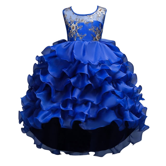 HNMKIU Robes Filles pour Enfants Tout-Petits Bébé Robe Pailletée de Performance Mignonne avec Nœud pour Fête de Noël Printemps Été Tenue Formelle
