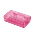 thumbnail image 2 of EGNMCR 2pc Plastic Pencil Box Large Capacity Pencil Boxes Clear Boxes With Snap-tight Lid Stackable Design And Stylish Office Supplies Storage Organizer Box Pencil Boxes, 2 of 2