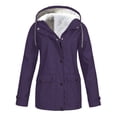 thumbnail image 1 of Spring Military Full-Zip Removable Hooded Cotton Mid-Long Parka Jacket Coat for Women, 1 of 4