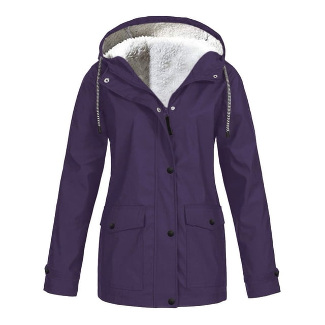 Spring Military Full-Zip Removable Hooded Cotton Mid-Long Parka Jacket Coat for Women