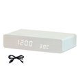 thumbnail image 3 of jifeng Réveil avec Chargement Écran LED Fonction Polyvalente pour Cadeau Table Chambre Blanc, 3 of 9