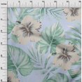 thumbnail image 3 of oneOone Georgette Viscose Light Blue Fabric Tropical Sewing Material Print Fabric By The Yard 42 Inch Wide, 3 of 4