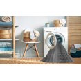 thumbnail image 2 of Ahgly Company Tapis d'Intérieur Lavable à la Machine, Carré, Transitionnel, Gris Gray, Tapis de Zone, 3 Pieds Carré, 2 of 7