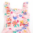 thumbnail image 4 of Toddler Girl Rash Guard Bathing Suits Cute Print Sun Protection Long Sleeve Toddler Bathing Suit 2-3 Years Girls Clothing, 4 of 8