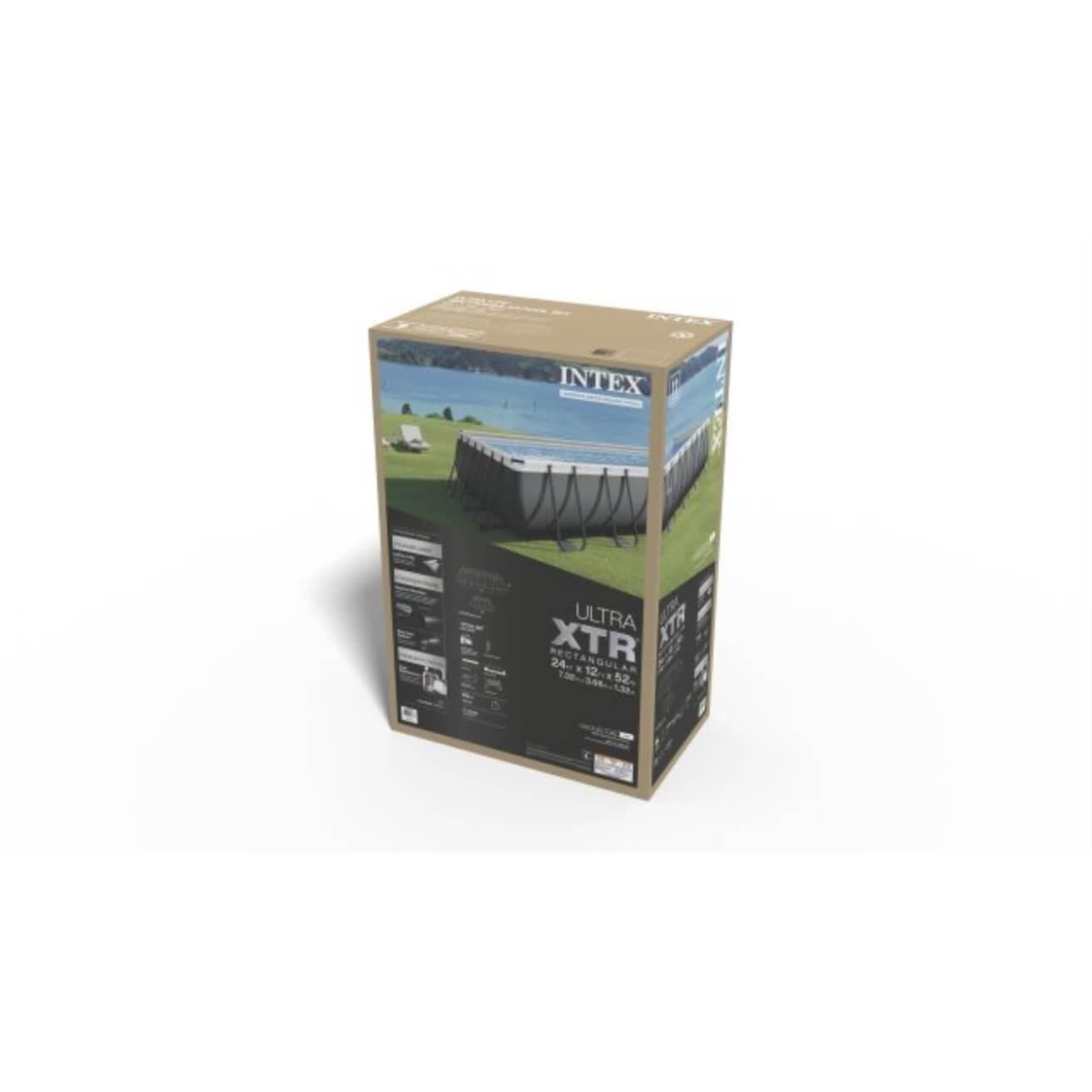 Ensemble de piscine rectangulaire Intex 24 pieds x 12 pieds x 52 pouces Ultra Xtr, âge: 6 ans et plus