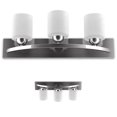 thumbnail image 1 of Costway 3 Light Glass Wall Sconce Modern Pendant Lampshade Fixture Vanity Metal, 1 of 9