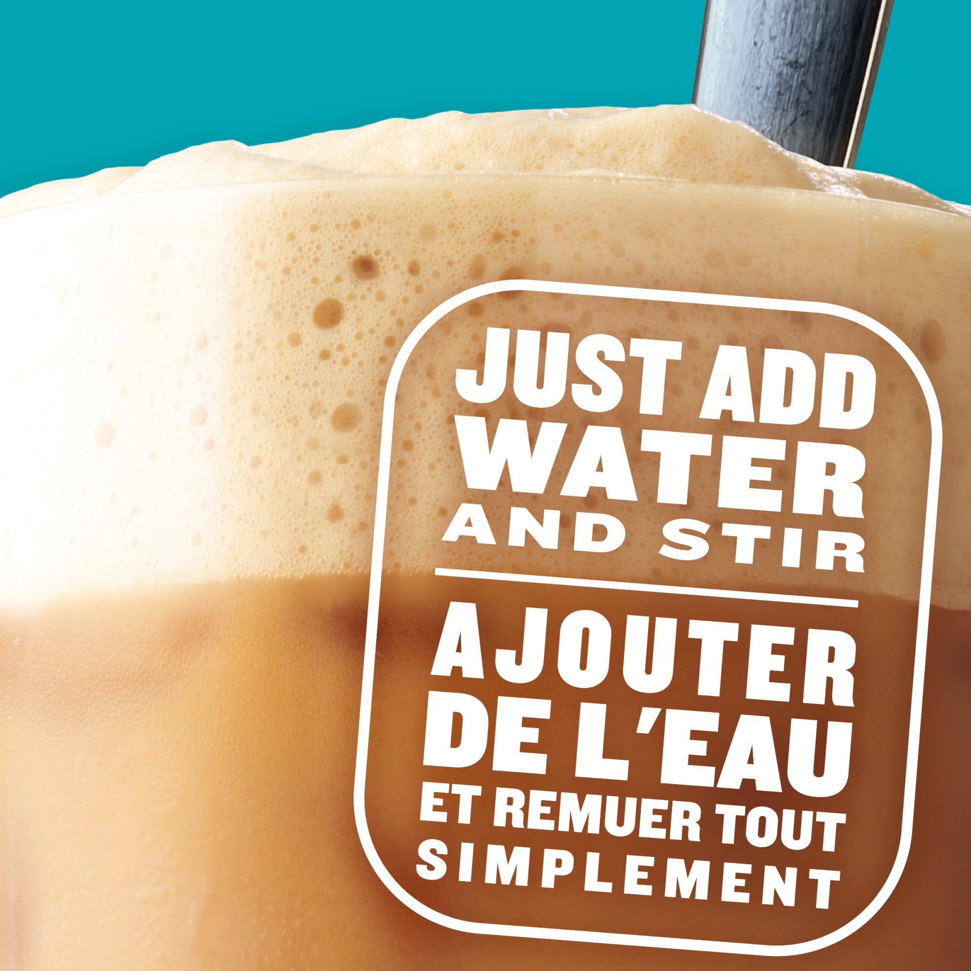 Mélange Instantané Pour Café Latte Glacé Aux Noisettes Avec Mousse, 6 Sachets