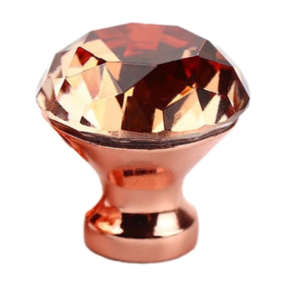 Clearance! 1 10Pcs Diamond Crystal Glass Clear Door Cabinet Drawer Knobs Handles Pulls Glass Crystal Diamond Handle Drawer Furniture Wardrobe Door Hardware Handle Single Hole Circular Rose