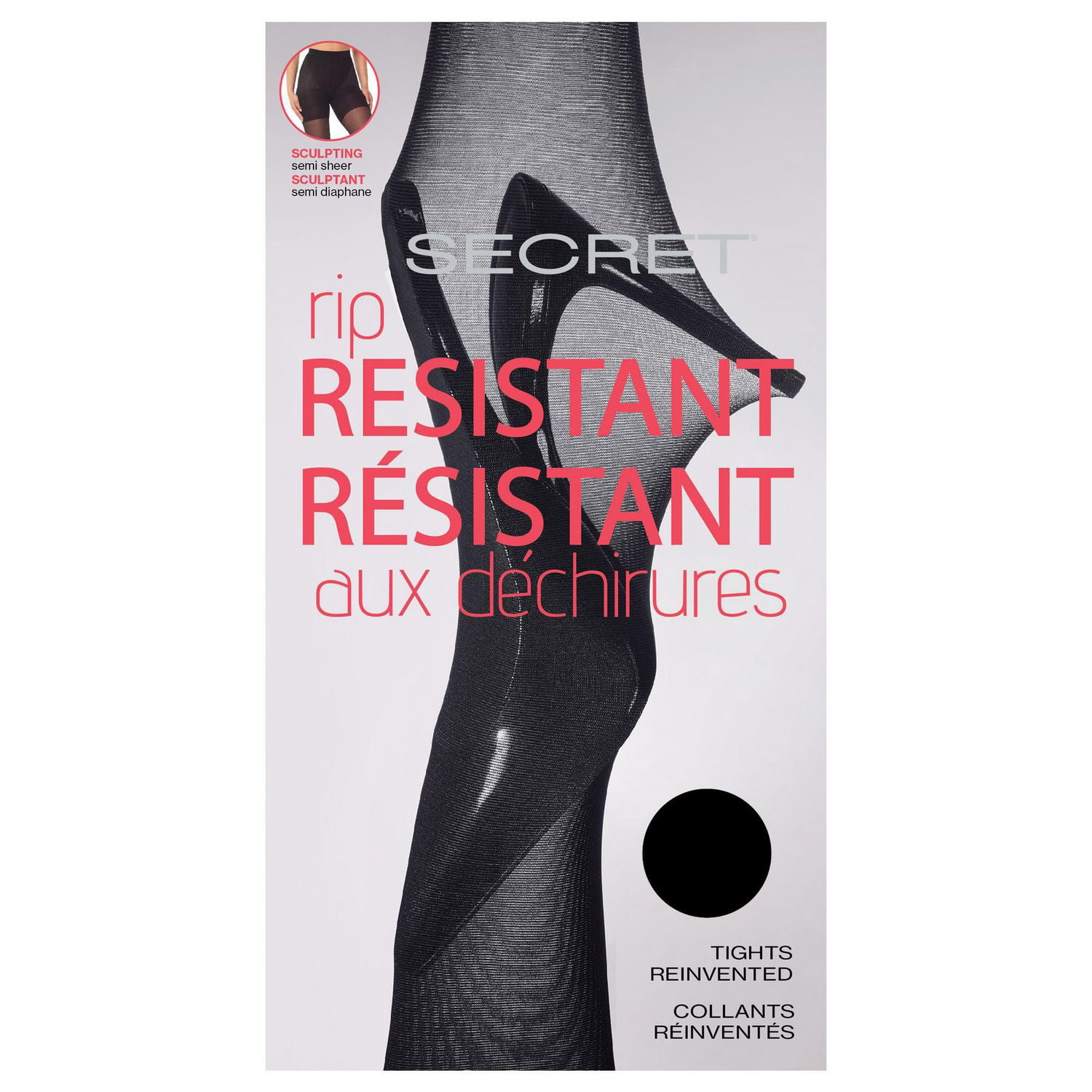 SECRET Sculpting Rip-Resistant Sheer Tights - 25 Denier - Walmart.ca