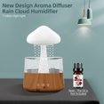thumbnail image 3 of Rain Cloud Humidifier Water Drip with Adjustable LED Lights Remote Control Cool Mist Essential Oil Diffuser 450ml Rain Sounds Air Humidifiers with White Noise for Bedroom Desk Bedside Sleepi, 3 of 7
