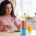 thumbnail image 3 of Handheld Blender, USB Rechargeable Immersion Blender, 6 Blade Personal Smoothie Maker, Portable Mixer for Shakes, Travel, Kitchen, Home Gym, Quiet Operation, Easy Clean, 3 of 4
