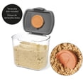 thumbnail image 4 of Starfrit Prokeeper Brown Sugar Storage Container with Terracotta Disk, Graduated Measurements, 2.5lb/1.1kg, Airtight, 4 of 6