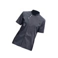 thumbnail image 1 of Chef Jacket Short Sleeve Cooking Clothes Simple Chef Coat Workwear Chefs Cooking for Restaurant Gray XXXL, 1 of 9