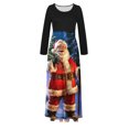 thumbnail image 4 of Joyeux Noël TIMIFIS Femmes Mode d'Automne Femmes Manches Longues Amples Unies Robes Maxi Décontractées Longues Robes Robe de Cocktail Robe de Fête Ligne A Vintage Robes de Retour à la Maison, 4 of 6