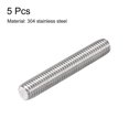 thumbnail image 2 of Unique Bargains M8 x 50mm 304 Stainless Steel Fully Threaded Rod Right Hand Threads 5 Pack, 2 of 4