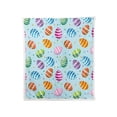 thumbnail image 1 of Flannel Blanket Easter Bunny Design 75 cm x 100 cm Multicolor Polyester Bed Blanket for Nap or Travel, 1 of 6