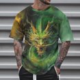 thumbnail image 1 of Qertyioot T-shirt Décontracté d'Été pour Hommes à Col Rond Imprimé pour la Fête des Pères, 1 of 5
