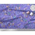 thumbnail image 3 of Soimoi Tissu Poly Georgette Plume & Attrape-Rêves Décoration Maison Tissu Imprimé au Mètre 52 Pouces de Large, 3 of 3