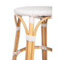 thumbnail image 3 of Butler Specialty Company Tobias Rattan Round 24" Counter Stool - Glossy White, 3 of 7