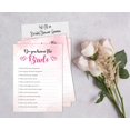 thumbnail image 4 of Inkdotpot How Well Do You Know The Bride Bridal Shower Bachelorette PartyGameActivityCards 50-PackWatercolor SplashWho Know The Bride Best, 4 of 7