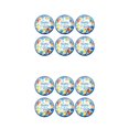 thumbnail image 4 of Maytalsory 6pcs Birthday Party Disposable Tableware Paper Plate Colored Dessert Plate Adult Children Birthday Party Baby Shower Decoration balloon 2Set, 4 of 6